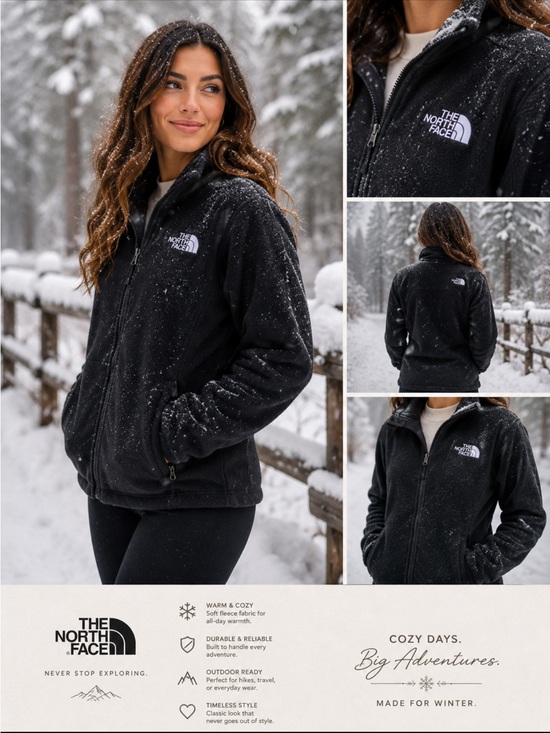 The North Face Jackets & Blazers - 🌼🌼🌼North Face Black Fleece jacket🌼🌼🌼Size M🌼🌼